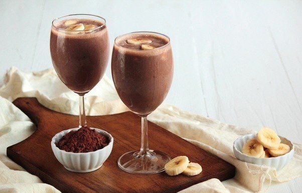 Шоколадно-банановый коктейль от кашля