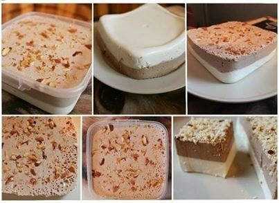 Ванильно - шоколадный творожный десерт