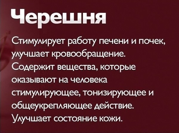 Польза некоторых продуктов