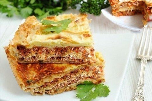 Диетический мясной пирог Диетический мясной пирог