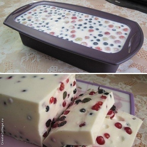 Сметанный десерт с ягодами (сметанный торт-желе) Сметанный десерт с ягодами (сметанный торт-желе)