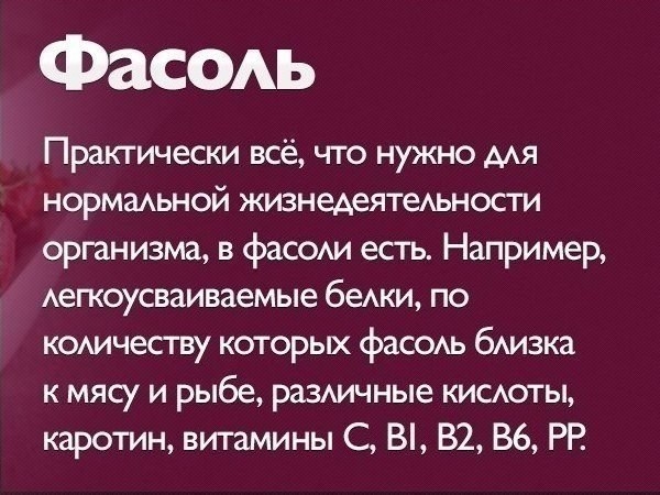 Польза некоторых продуктов