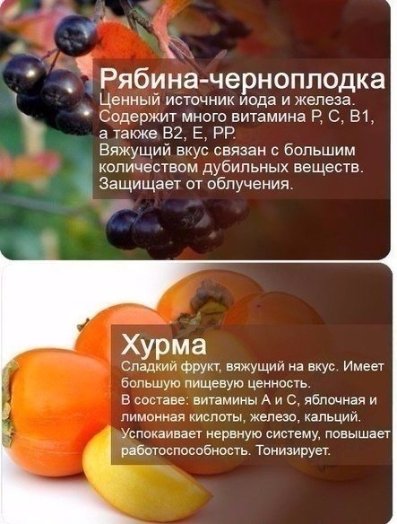 Польза продуктов