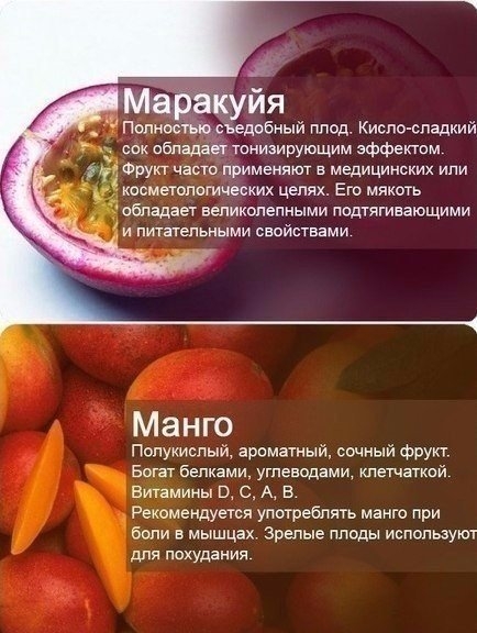 Польза продуктов