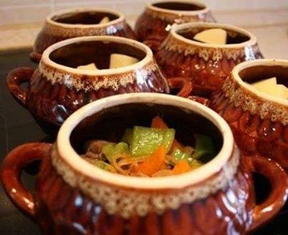Овощи с грибами в горшочках (постное блюдо) Овощи с грибами в горшочках (постное блюдо)