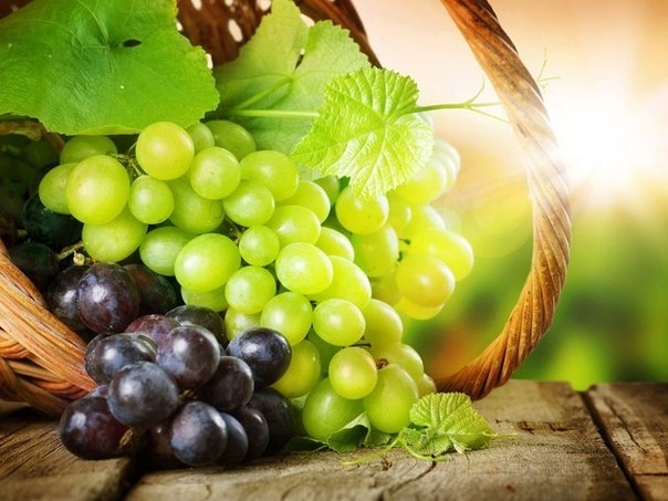 Виноград защищает сердце.