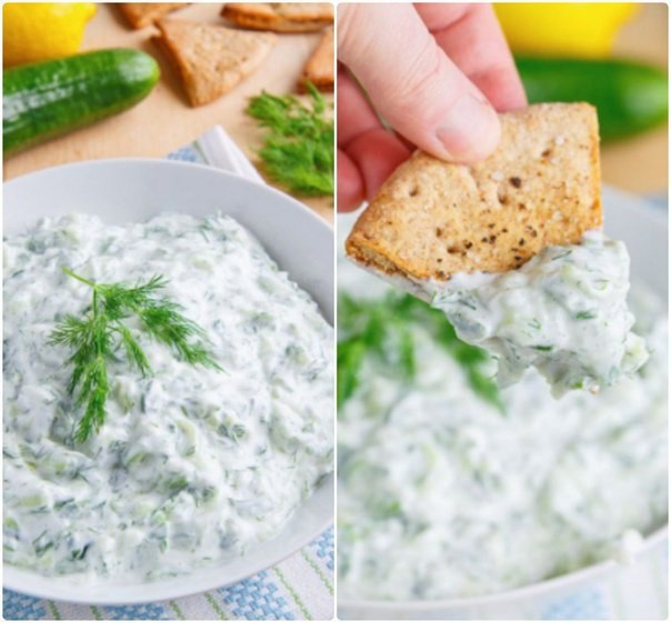 Диетический греческий соус цацики